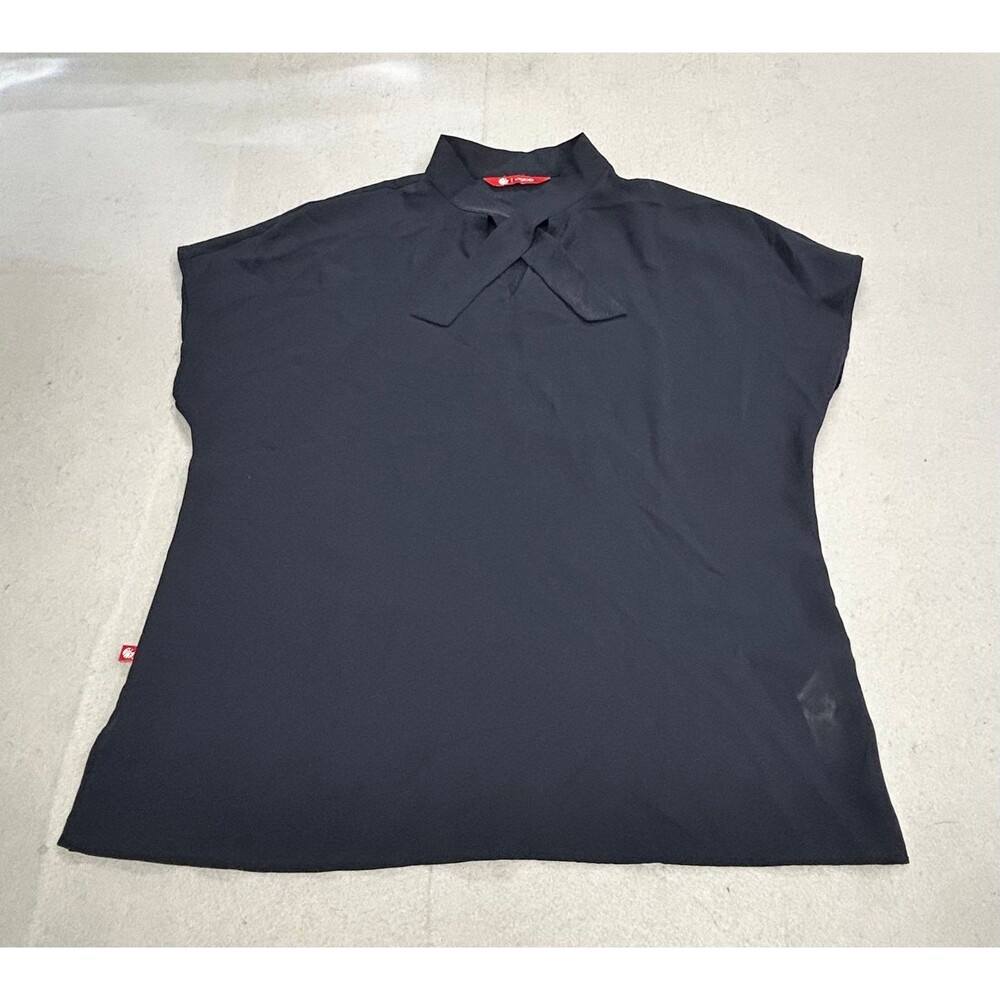 Oobe Chick-fil-a Navy Blue Blouse Lightweight Professional Women's